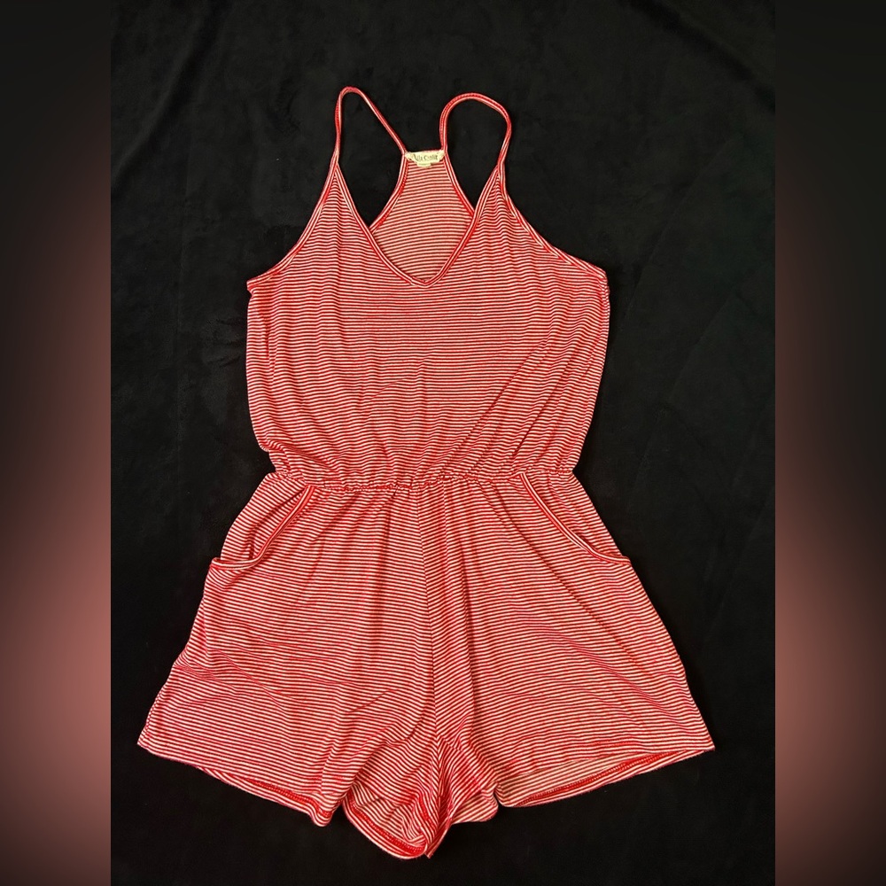 Rolla Coster Red Striped Romper